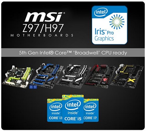 Dua Motherboard MSI Sudah Dukung Prosesor Intel Generasi ke-5 