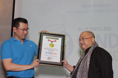 Adakan KASKUS Cendolin Indonesia, KASKUS Pecahkan Rekor MURI