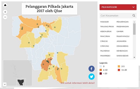 Qlue Ingin Masyarakat Laporkan Kecurangan Kampanye Pilkada DKI Jakarta