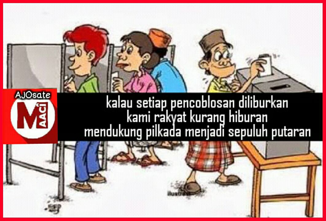 Kendurkan Urat Syaraf Pakai Meme Pilkada