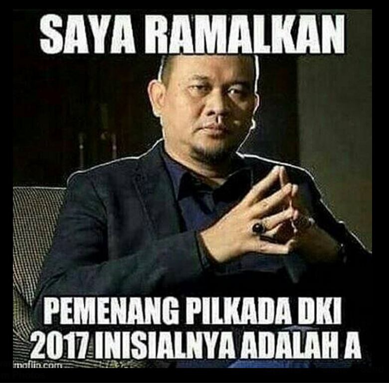 Kendurkan Urat Syaraf Pakai Meme Pilkada