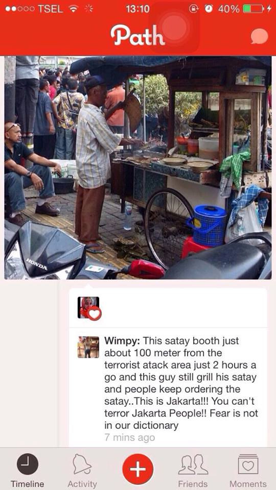 Jangan Takut, Beginilah Reaksi Kita Terhadap Teror di Jakarta Hari Ini