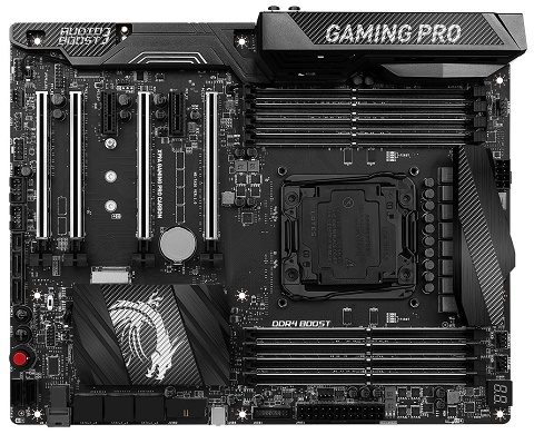 Motherboard Ekstrem MSI X99A GAMING Pro Carbon Dukung Intel Broadwell-E