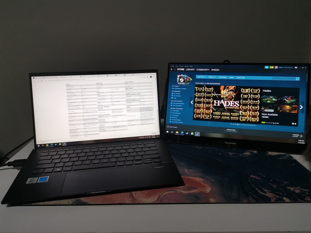 Review Monitor Portabel ViewSonic TD1655