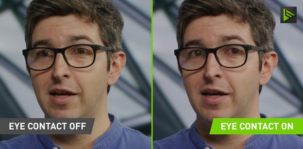 Nvidia Broadcast 1.4 menambahkan kontak mata dan efek sketsa dengan latar belakang virtual yang ditingkatkan