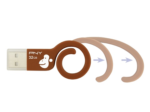 PNY Luncurkan Flash Drive Berbentuk Ekor Monyet