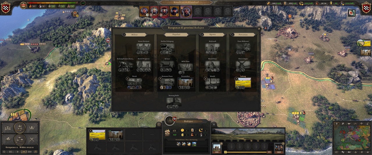 Knights of Honor II: Sovereign, Raja, Tahta, dan Keluarga