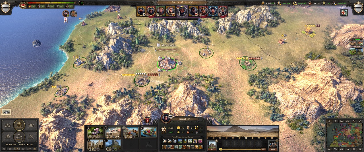 Knights of Honor II: Sovereign, Raja, Tahta, dan Keluarga