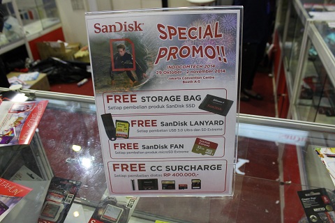 SanDisk Tawarkan Berbagai Macam Promo Selama Indocomtech 2014