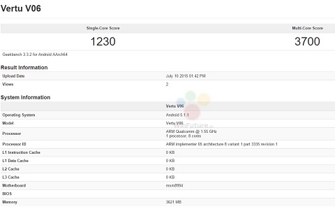 Ponsel Mewah Vertu V06 Tawarkan Spesifikasi High End 