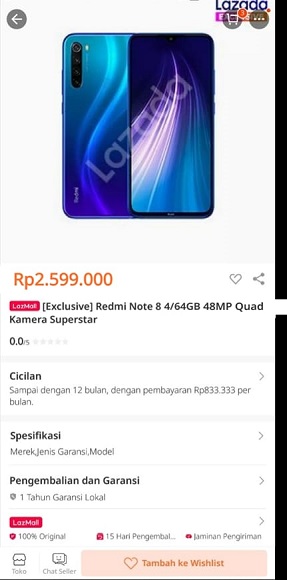 Ecommerce Bocorkan Harga Xiaomi Redmi Note 8?
