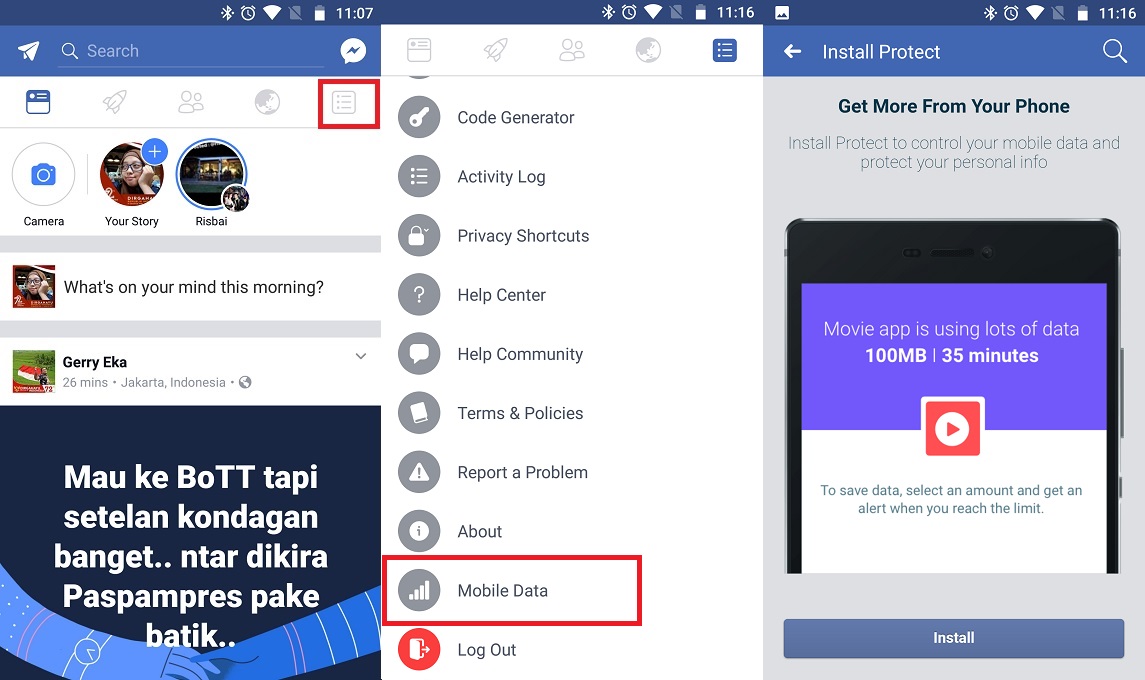 Hemat Pemakaian Data di Facebook Pakai Cara Ini