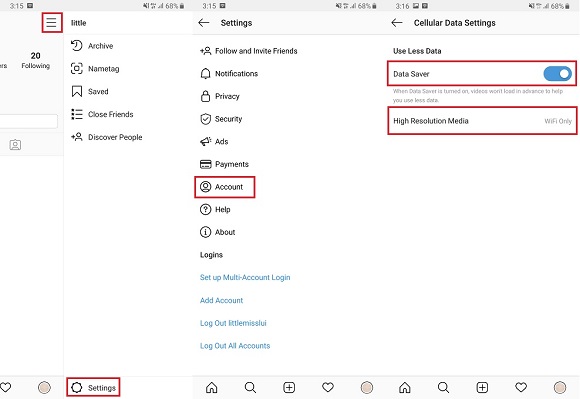 Cara Hemat Kuota Data Internet di Instagram