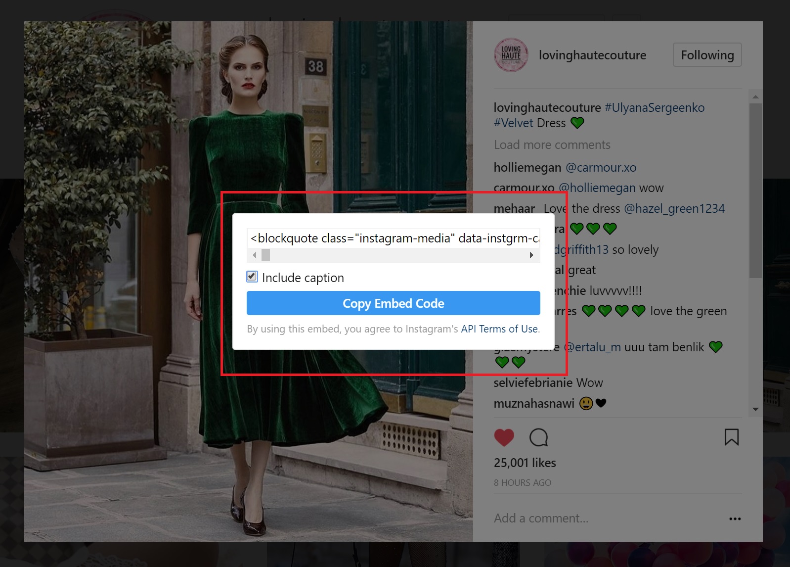 Begini Cara Pasang Foto dari Instagram di Situs Lain