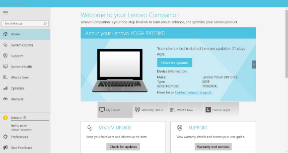 Lenovo Yoga 910, Besar, Mewah, Fungsional