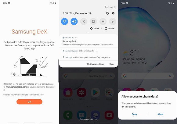 Ini Cara Gampang Hubungkan PC dengan DeX