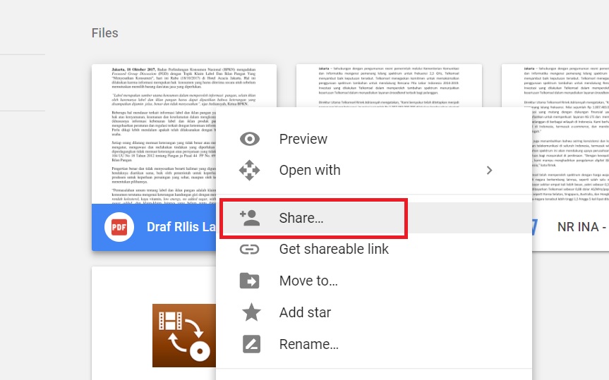 Cara Mudah Berbagi Dokumen di Google Drive