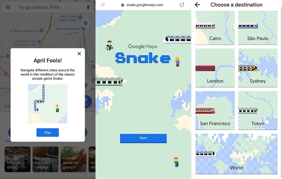 Google Meriahkan 1 April Dengan Game Ular Cara Mainnya