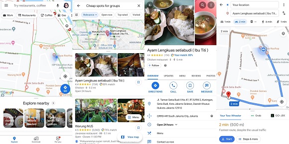 Anda Bisa Cari Rekomendasi Resto di Google Maps, Caranya?