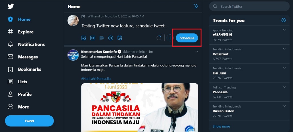 Ini Cara Jadwalkan Kicauan di Situs Twitter