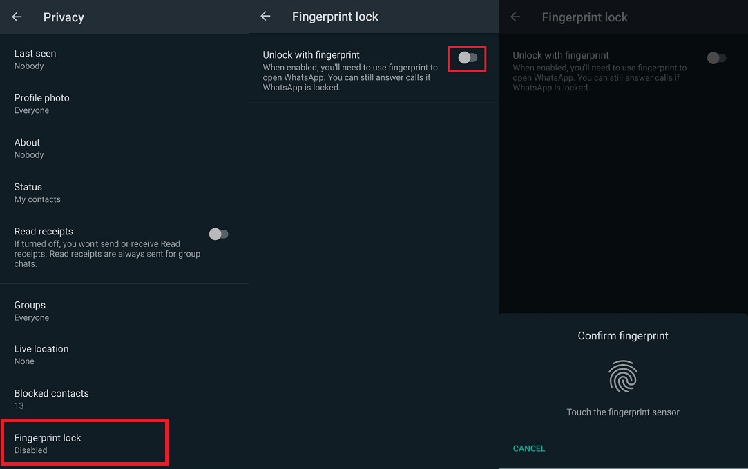 Ini Cara Kunci WhatsApp via Fitur Keamanan Sidik Jari