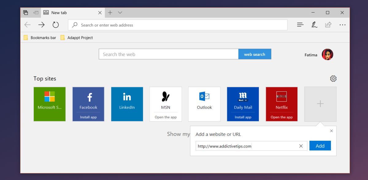 Cara Kustomisasi Top Sites di Microsoft Edge