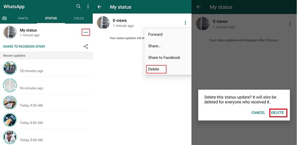 Cara Gampang Hapus WhatsApp Status