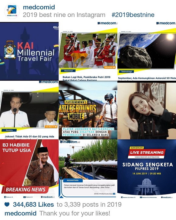 Jangan Lupa Buat Instagram Best 9 Jelang Akhir Tahun 2019