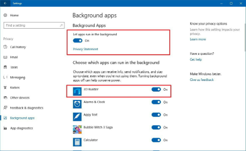 Cara Hentikan Aplikasi Windows 10 di Latar
