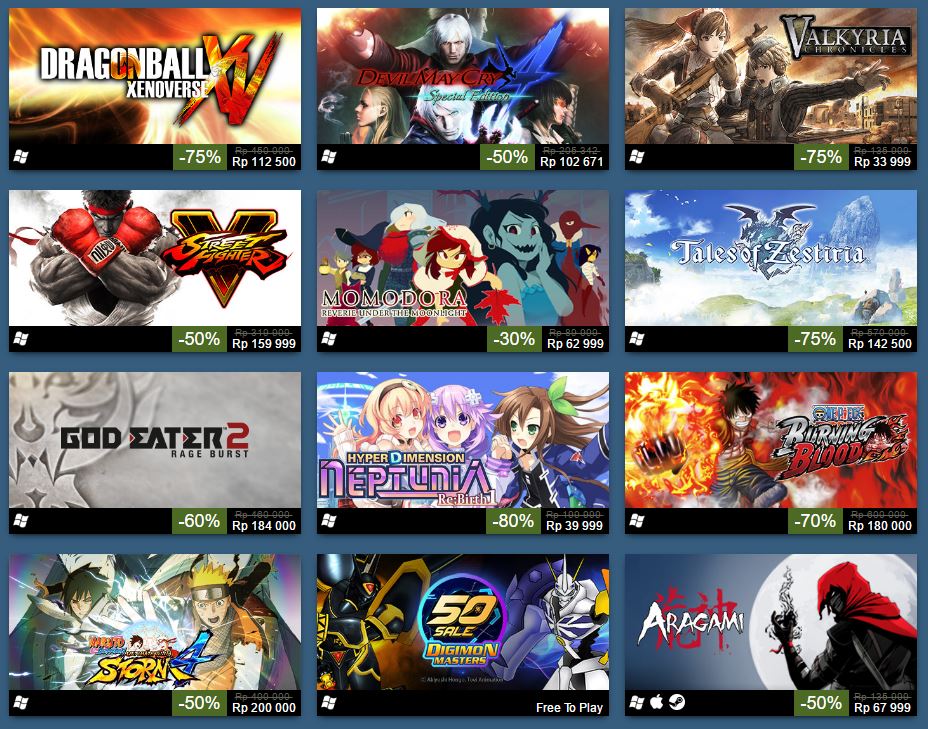 Akhir Pekan Ini Steam Gelar Diskon Game Anime Medcom Id