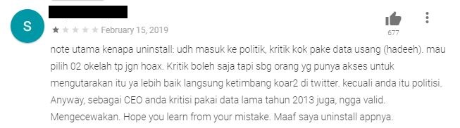 Bukalapak Kebanjiran Bintang Satu di Google Play Store