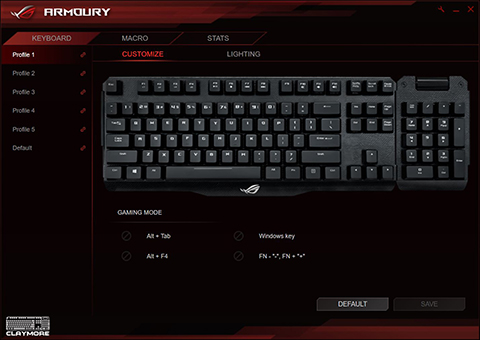 ASUSR ROG Claymore, Keyboard Hibrida Kukuh dan Kaya Fitur