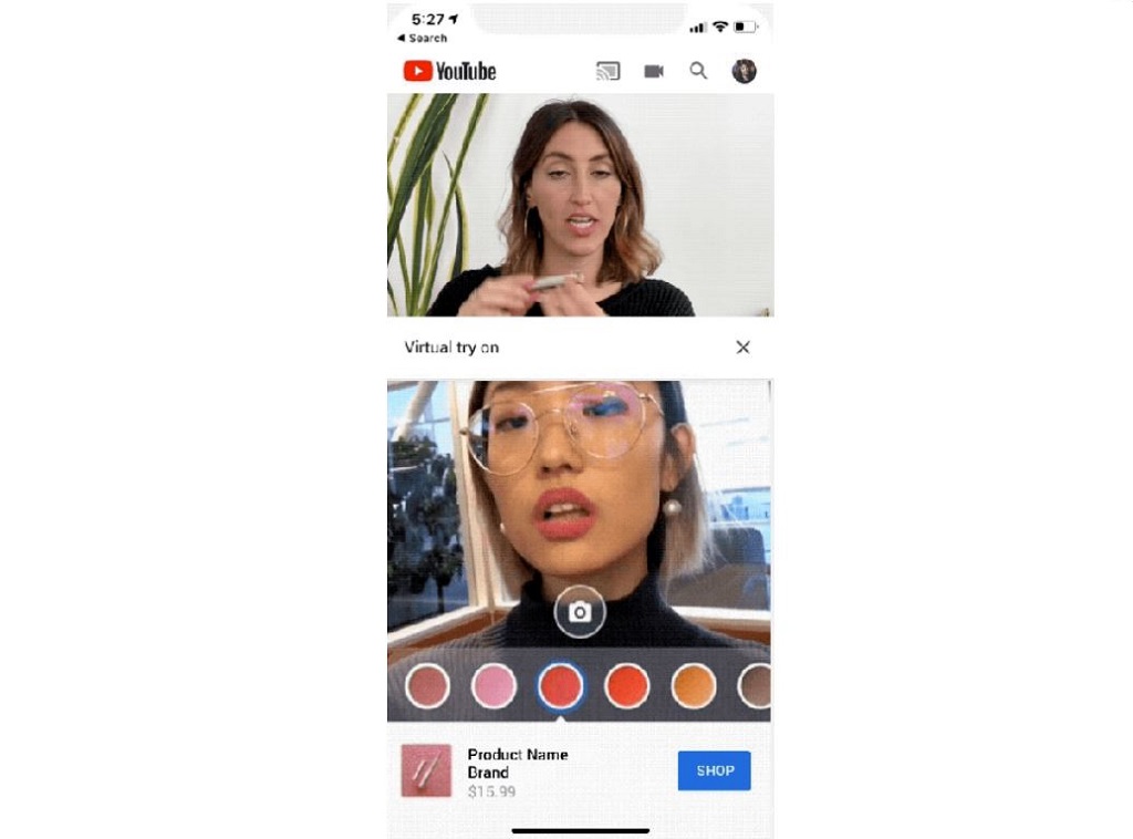 YouTube Punya Fitur AR untuk Coba Make Up
