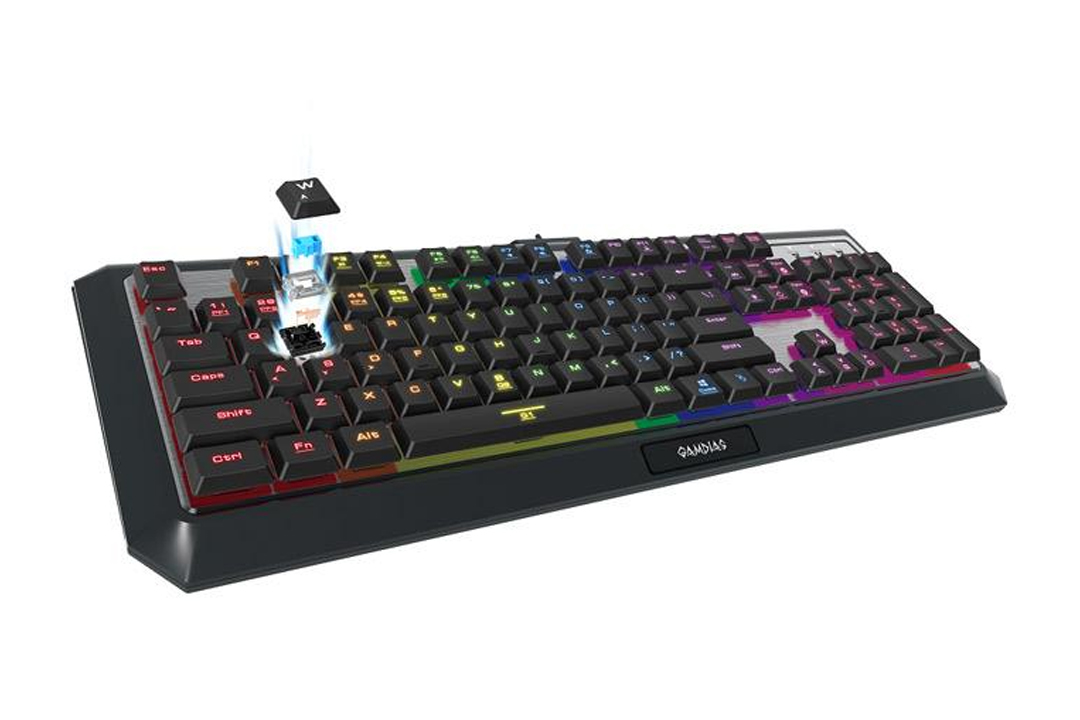GAMDIAS HERMES P3 RGB, Mekanis Rasa Membran