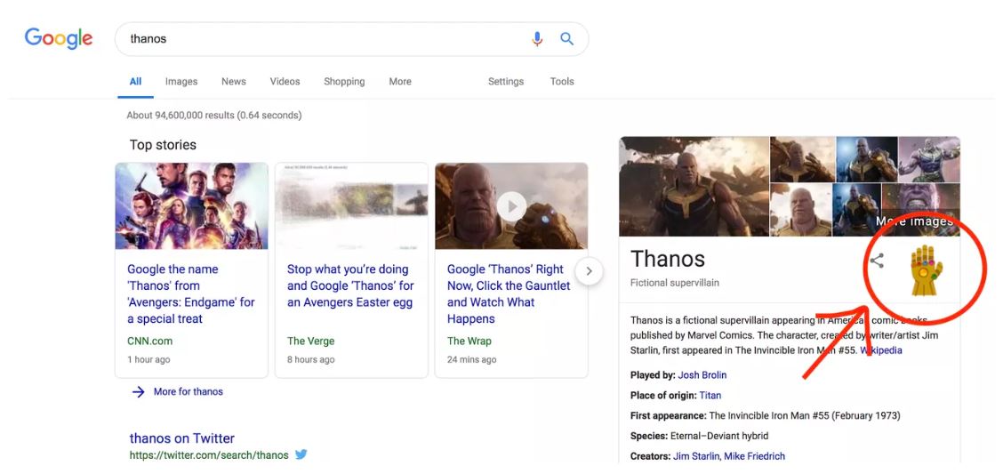 Thanos Kuasai Google Search, Ini Penampakannya