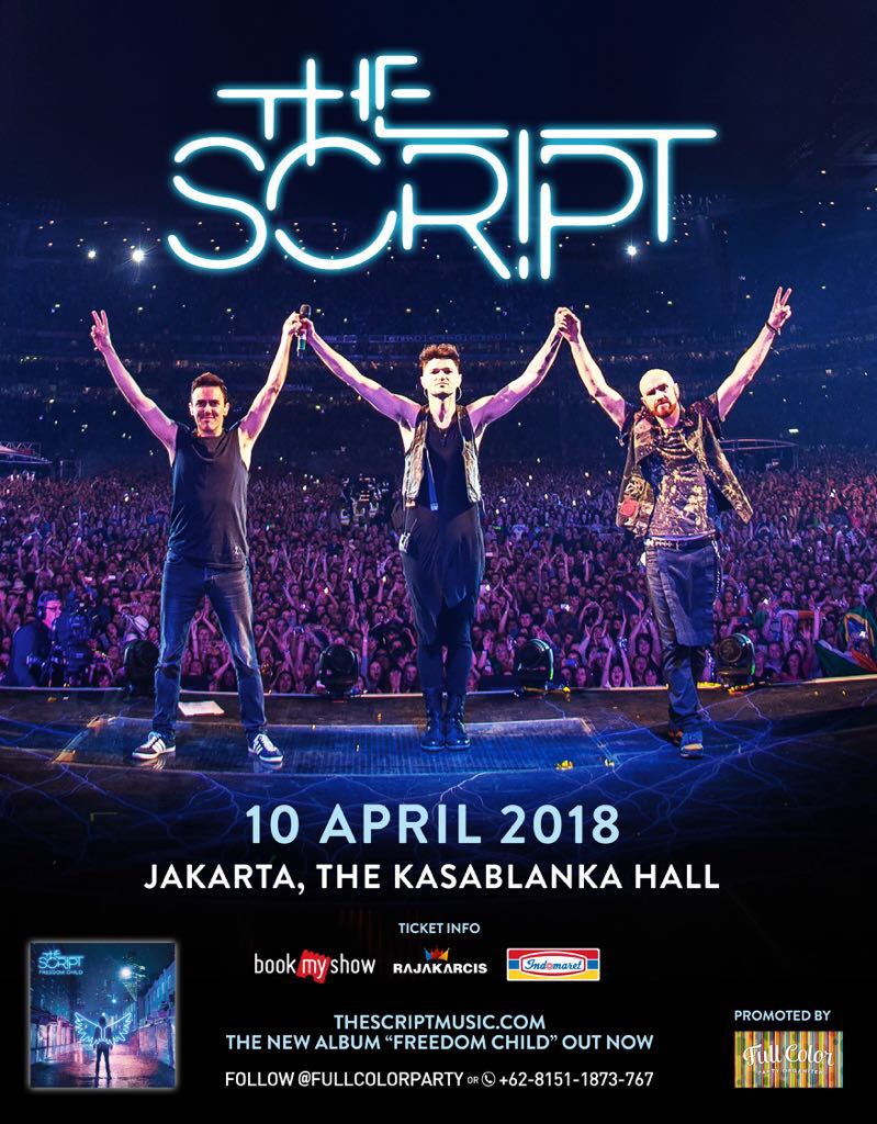 The Script Konser di Jakarta April 2018