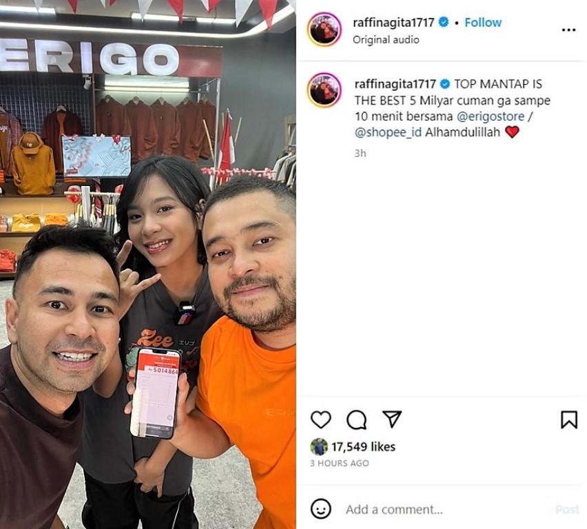 Ramai Fans JKT48, Shopee Live Erigo Rekor Omzet 5 Miliar Kurang Dari 10 Menit!