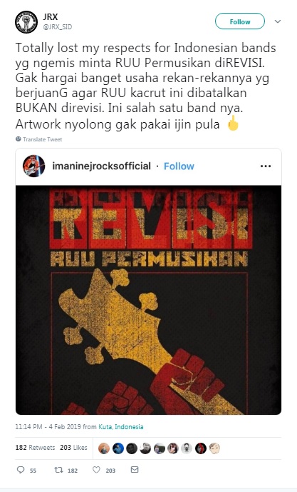 Jerinx Superman Is Dead Sesalkan Sikap Iman J Rocks Medcom Id
