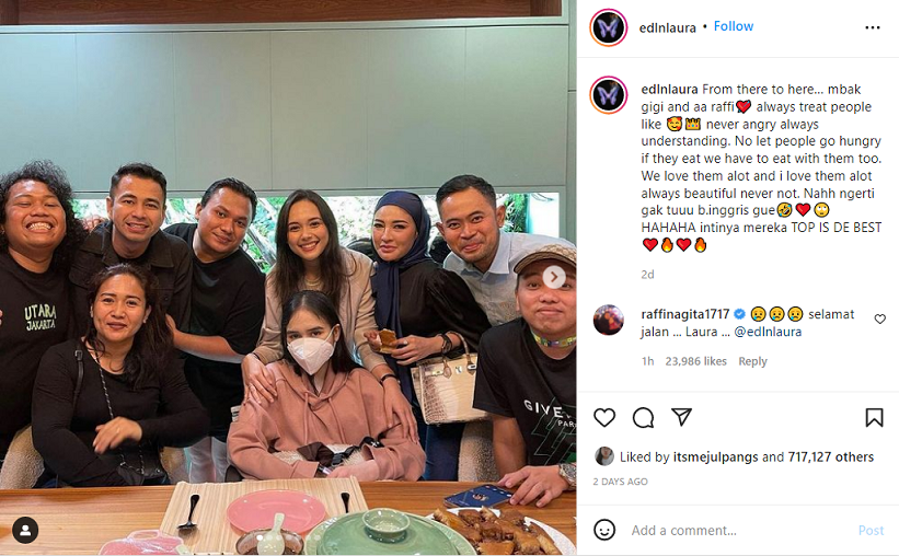 Unggahan terakhir Selebgram Laura Anna. Instagram @edlnlaura.