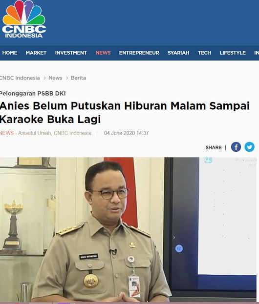 [Cek Fakta] Anies Izinkan Diskotek dan Panti Pijat Kembali Beroperasi? Ini Faktanya