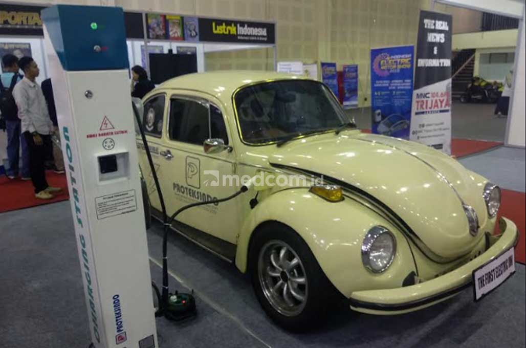 VW Kodok Klasik Tenaga Listrik Mejeng di IEMS 2019