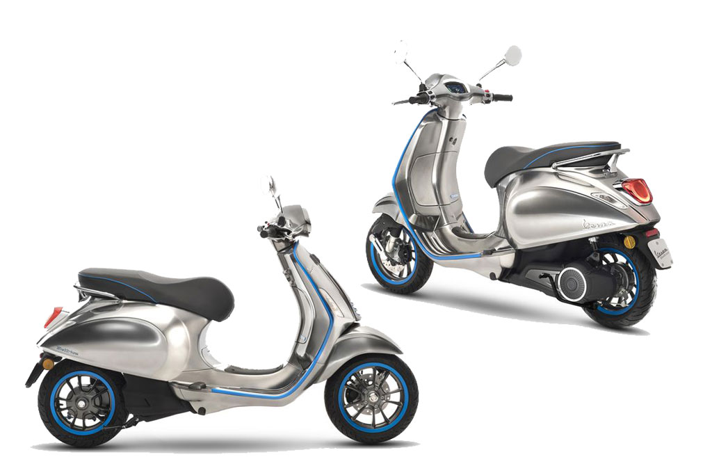 Итальянский трехколесный скутер Piaggio