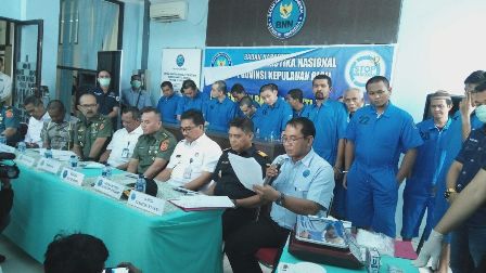 BNN Kepri Musnahkan 39.804 Butir Ekstasi dan 7 Kg Sabu
