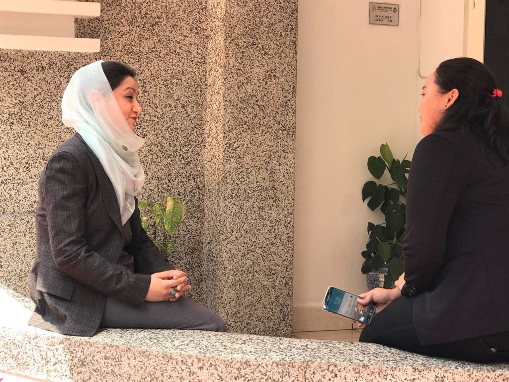 Dubes Afghanistan untuk Indonesia Roya Rahmani berbincang dengan Medcom.id. (Foto: Medcom.id/ Fajar Nugraha).