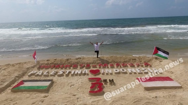 Warga Palestina Antusias Ikuti Perlombaan Khas HUT RI