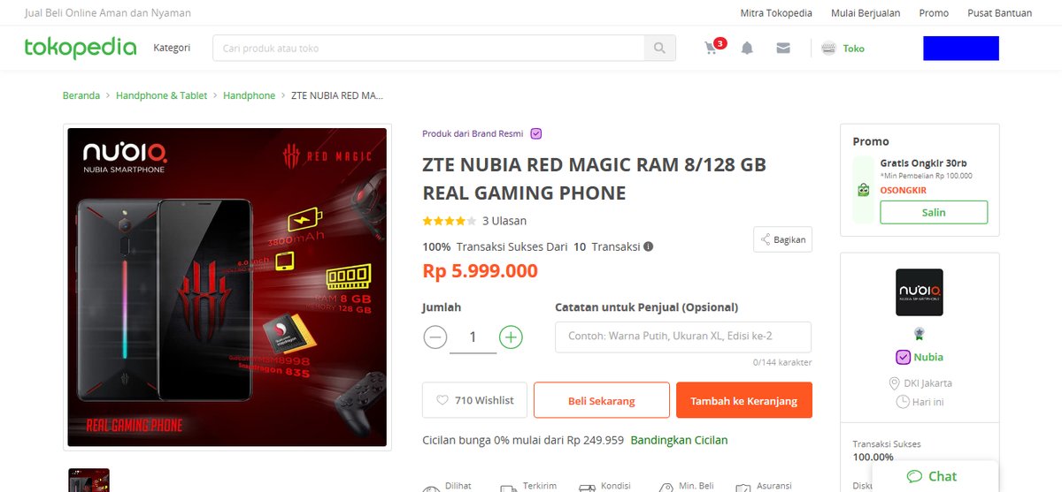 Nubia Jual Smartphone Gaming di Indonesia Tanpa Izin?