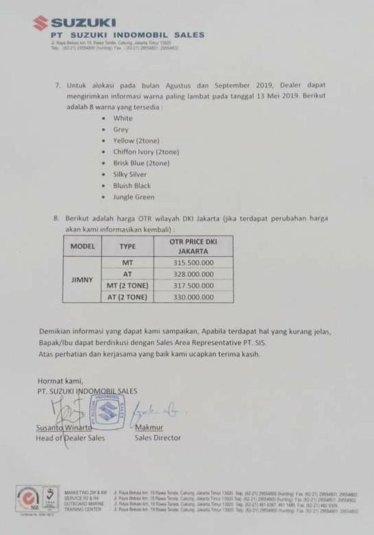 Bocoran Harga Suzuki Jimny, Varian Tertinggi Rp330 Juta?
