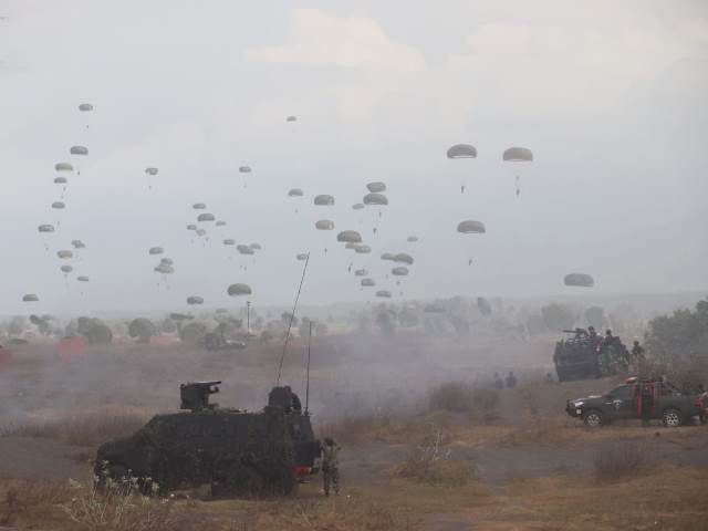 Panglima TNI Tinjau Latihan Angkasa Yudha 2019