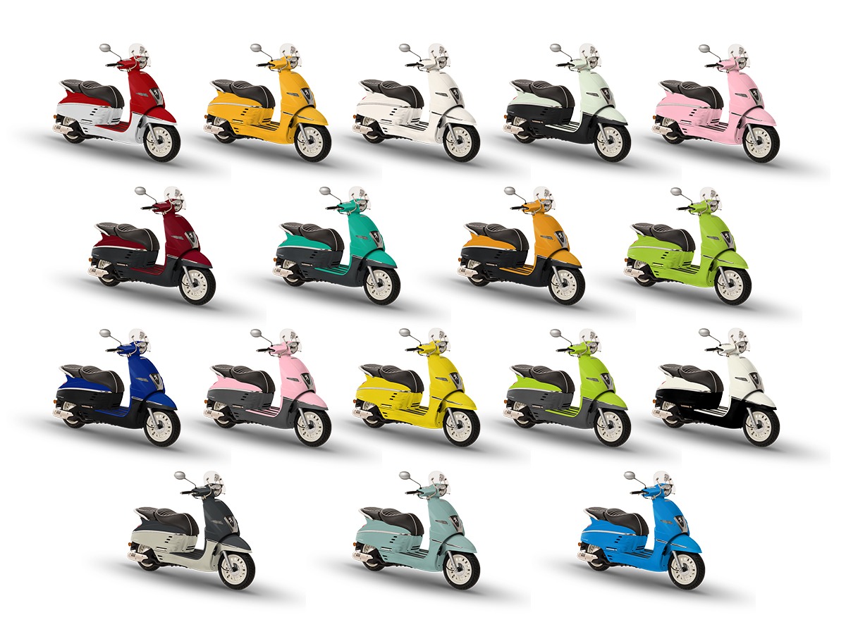 Honda dan Yamaha Lewat, Peugeot Django Rilis 17 Warna Baru