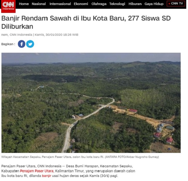 Cek Fakta Viral Foto Penampakan Banjir Di Ibu Kota Baru Ini Faktanya